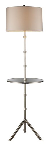 Dimond Lighting D1403S Stanton 1-Light Transitional Floor Lamp with Glass Tray, 16 by 59-Inch, Silver Plated Finish On Sale