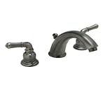 Antique Nickel 8-15 Widespread Lavatory Faucet & Drain