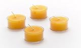Raw Beeswax Tea Lights: 6 Pack