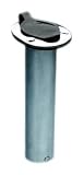 AFI 40020 Flush Mount Fishing Rod Holder with Flip up Cap (Stainless Steel, 90-Degree Tube)