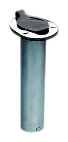 AFI 40020 Flush Mount Fishing Rod Holder with Flip up Cap (Stainless Steel - 90-Degree Tube)
