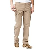 Utility Pure Cotton Flat Front Regular Fit Cargo Trousers