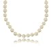 Ladies Yellow Gold Necklace with White Akoya Pearls