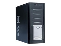 MACS Casetek CK-1028-2B Schwarz/silber PC Geh&auml;use MidiTower 4 x 5.25 Schwarz/Silber Preisvergleich