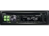 Alpine CD/MP3 Receiver CDE-120 R mit Front USB/AUX-Anschluß in grüner Tastenbeleuchtung, 4 x 50 Watt