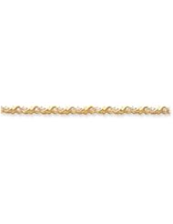 14K Gold 2.4mm Diamond Tennis Bracelet Mounting