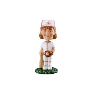 Girl Baseball Bobblehead Cake Decoration