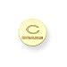 14K Chicago Bears C Initial Post Earrings