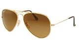 Ray-Ban Sunglasses - RB8041 Frame: Shiny Gold Lens: Polarized Crystal Brown Gradient (58mm)
