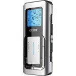 New Coby Digital Am Fm Pocket Radio Hold Switch Clock Function Convenient Hand Strap Silver