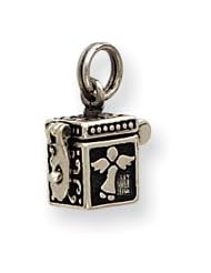 Sterling Silver Angel Prayer Box Charm