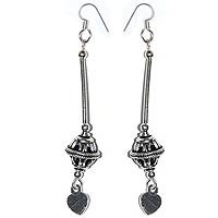 Silver Dangle Earings Gift of Love 2.5 