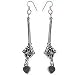 Earings in Sterling Silver Gift of Love 2.5 inches (ers230)