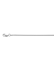 Sterling Silver Rhodium Plated Round Snake Chain (1.1mm)