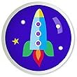Out Of This World Rocket Knob by Olive Kids