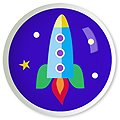 Out Of This World Rocket Knob by Olive Kids