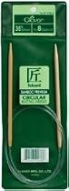 Clover Takumi Bamboo Circular 36-Inch Knitting Needles, Size 8