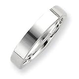 Sterling Silver 5mm Comfort Fit Flat Band Ring - Size 9