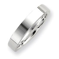 Sterling Silver 5mm Comfort Fit Flat Band