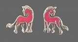 Eigenschaften Janusch  / Ohrstecker 925 Silber mit Emaille Einhorn rosa 12205