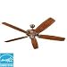 Monte Carlo 5MS66 English Pewter w/ Mahogany Blades Mansion Grand 5-Blade Ceiling Fan...