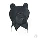 Novelty Black Bear Head Hat with Bells