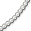 Sterling Silver Beaded Necklace - 18 Inch
