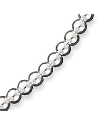 Sterling Silver Beaded Necklace - 18 Inch
