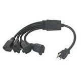 Cables to Go 1.5 ft 1 to 4 Power Cord Splitter