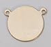 Brass Circle with 2 Rings, 24 Gauge, 5/8 Inch, Pack Of 6 | MET-400.60