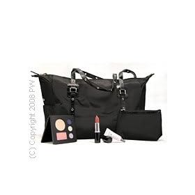 Lancome Makeup by Lancome, Black Handbag with Cosmetic case