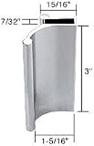 CRL Chrome Tub Enclosure and Sliding Shower Door Pull Handle