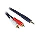 Cables To Go - 40614 - 6ft Velocity 3.5mm Stereo Male to Dual RCA Male Y-Cable (Blue)