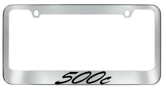 500c Script License Plate Frame