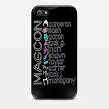 Boy band Names of Personnel for iPhone 5/ 5s Black case