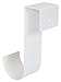 MIDE Products 1310W-2 Aluminum Pool Accessory Hooks Pair, 10-Inch Long, White