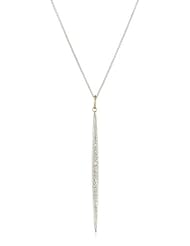 Mizuki Silver and Diamond Icicle Necklace