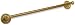 Period Brass Hamilton Antique Brass Towel Bar 30W with 1-3/4D Rose