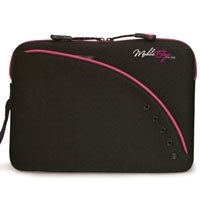 Mobile Edge MESSU1-10X 10/11.6-Inch Ultraportable Neoprene Sleeves for Netbooks (Black and Pink)