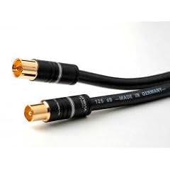 HDTV Antennenkabel 2m / 125dB Class A+ 5-fach geschirmt schwarz
