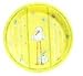 Package of 50 Bright Yellow Stork Bundle of Joy Round Luncheon Plates for Baby Shower
