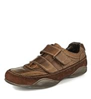 Blue Harbour Leather Riptape Trainers