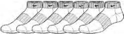 Nike Premium Cotton Low Cut Socks (6 Pack) Large Black