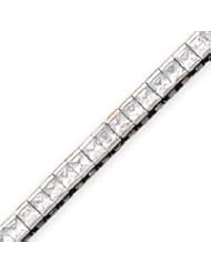 Sterling Silver CZ Bracelet - 7 Inch
