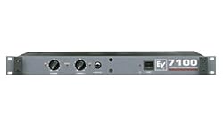 Electrovoice 7100 Power Amplifier 2 x 75 Watts at 4 Ohms 1RU Convection Cooled for Zero Fan Noise