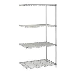 Safco 36"x24" Industrial Add-On Unit in Gray
