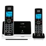 IMAGE OF Vtech LS6215-2 DECT 6.0 Cordless Phone, Black/White, 2 Handsets