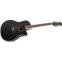 Applause AE128 Super Shallow Acoustic-Electric Guitar, Black