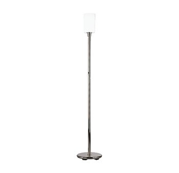 Robert Abbey 2068 Lamps with Frosted White Cased Glass Shades, Polished Nickel Finish On Sale