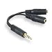 iBox - 3.5mm Speaker And Headphone Splitter -Black-